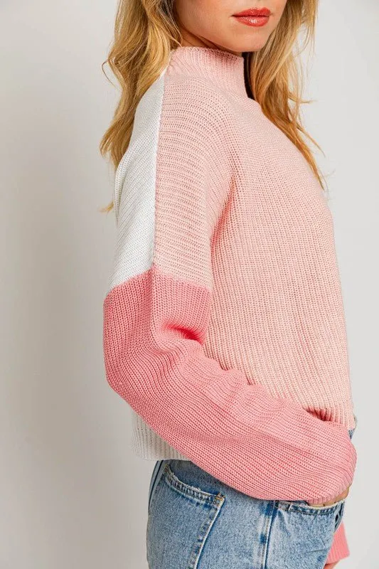 Color Block Oversized Sweater