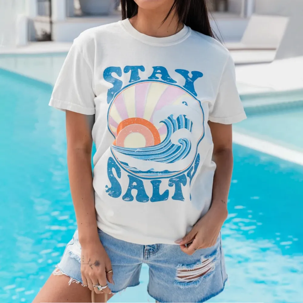 Stay Salty Soft Comfort Colors Graphic Tee