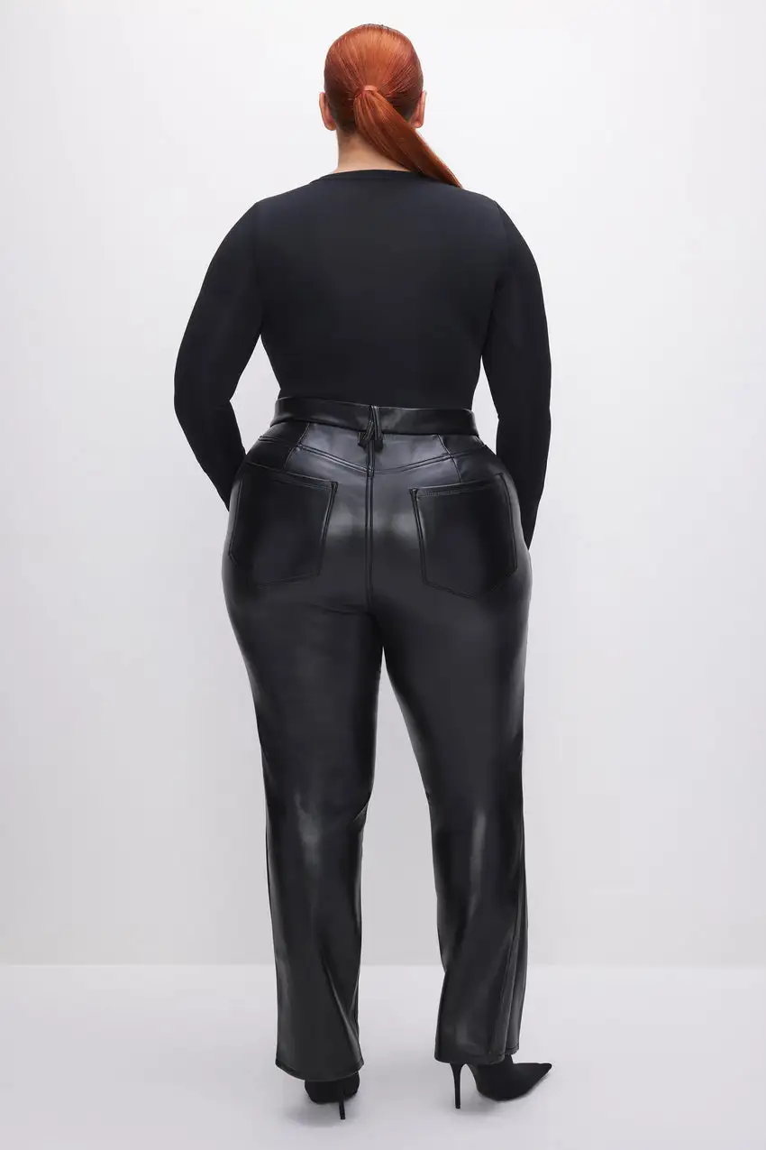 GOOD ICON FAUX LEATHER PANTS