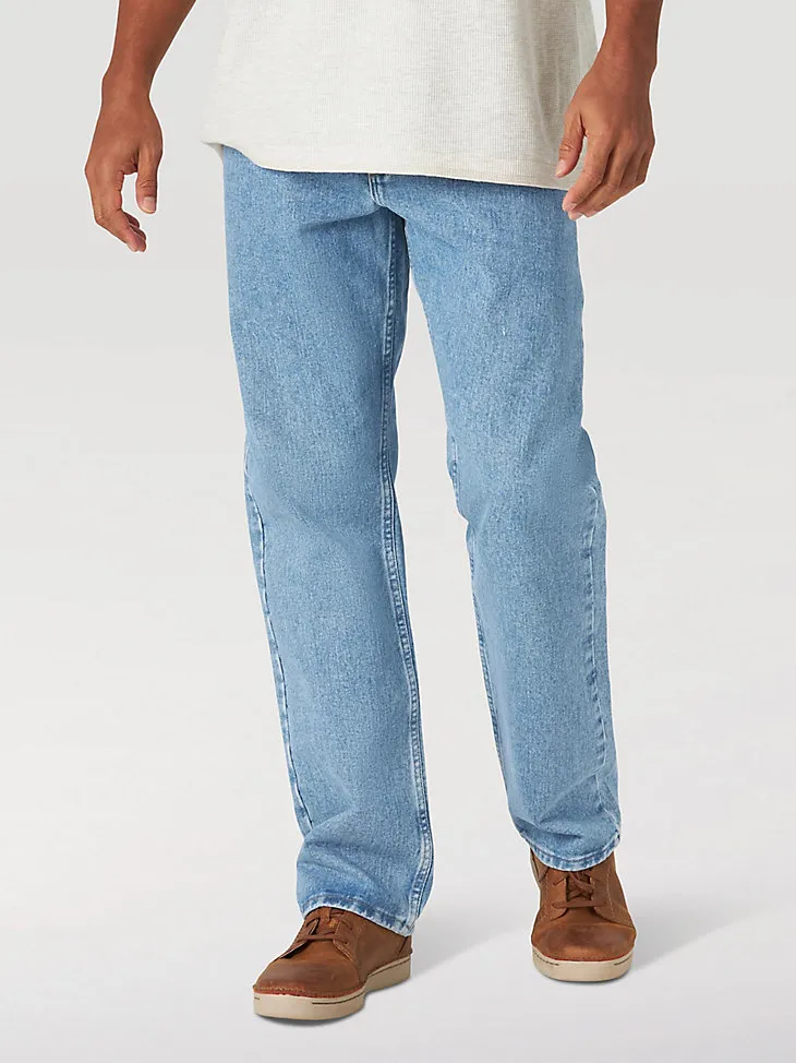 MEN'S WRANGLER AUTHENTICS® RELAXED FIT COTTON JEAN IN VINTAGE STONE