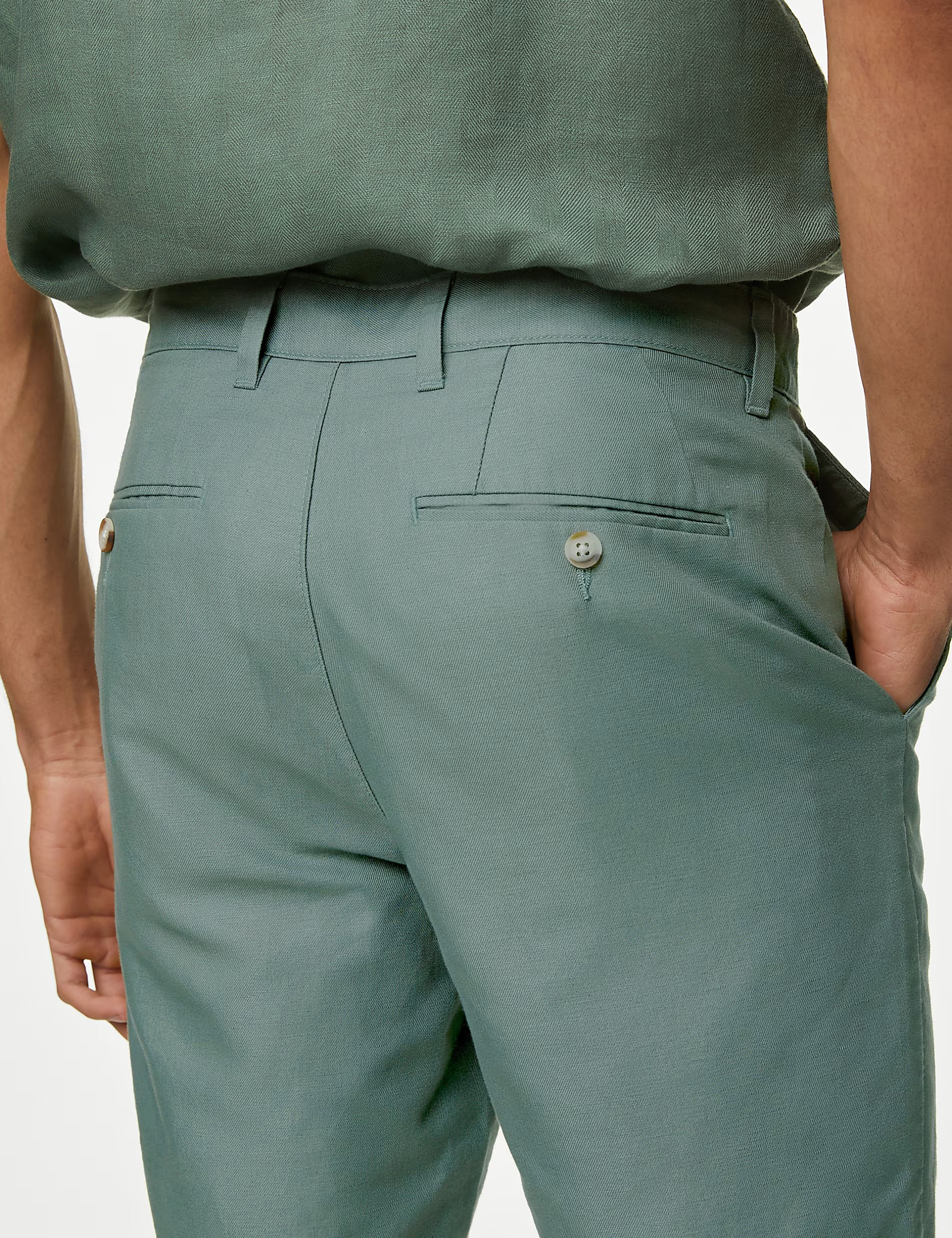 Linen Blend Chino Shorts