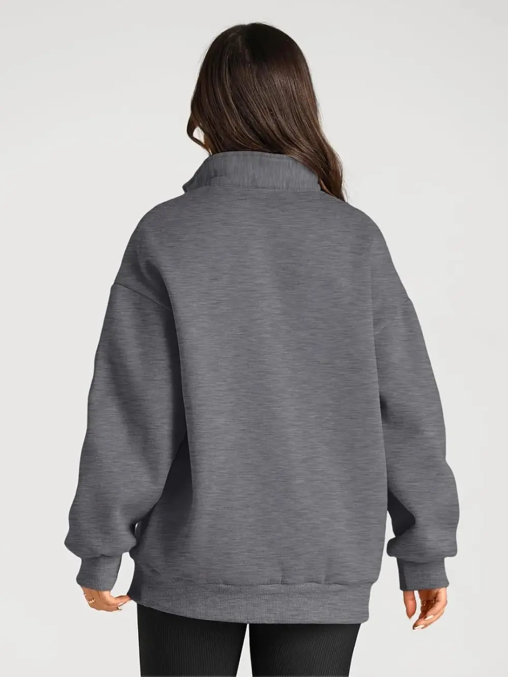 Oversized Sweatshirts Half Zip Pullover Long Sleeve