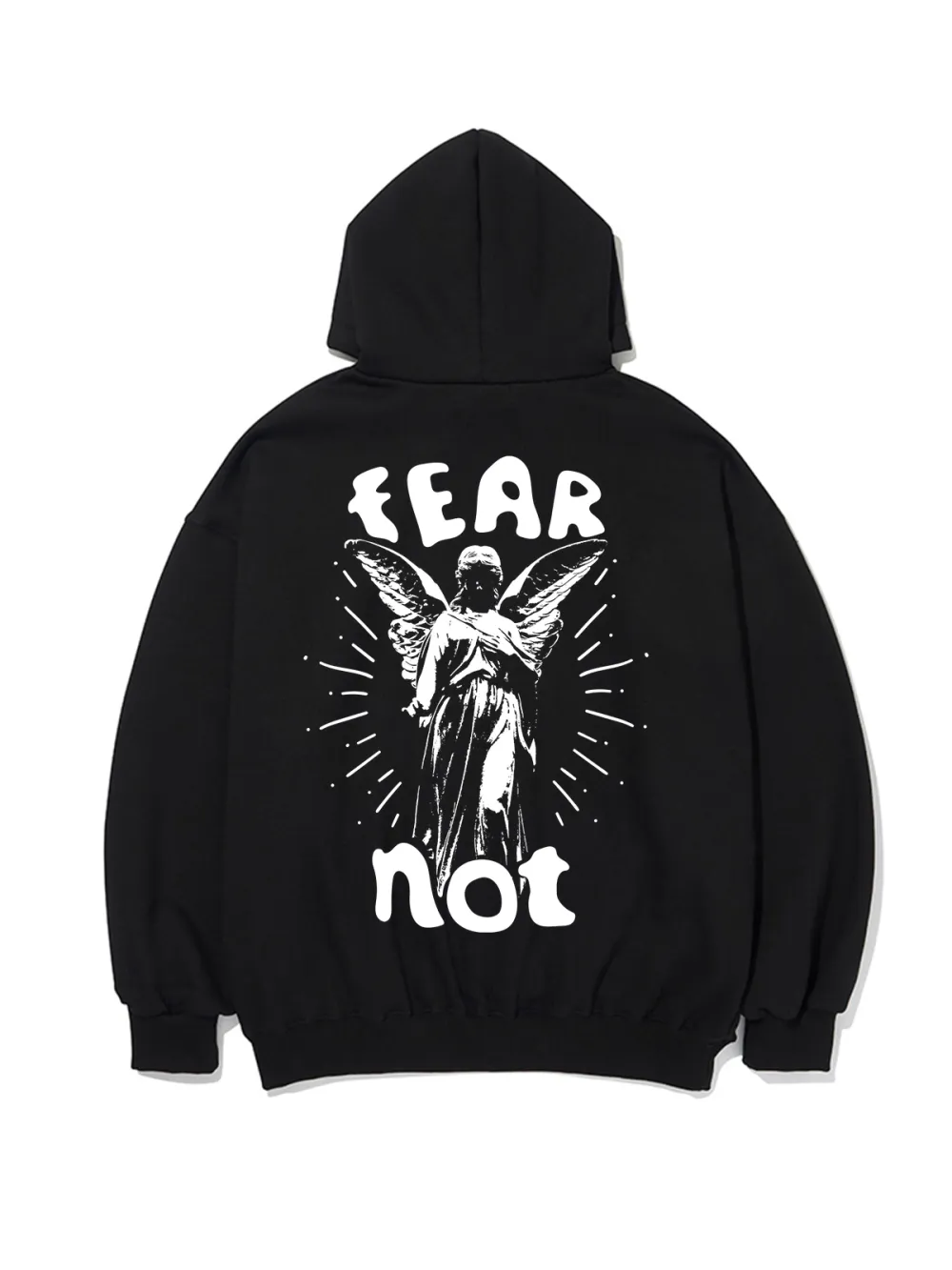 Fear Not Funny Pattern Printed Hoodie