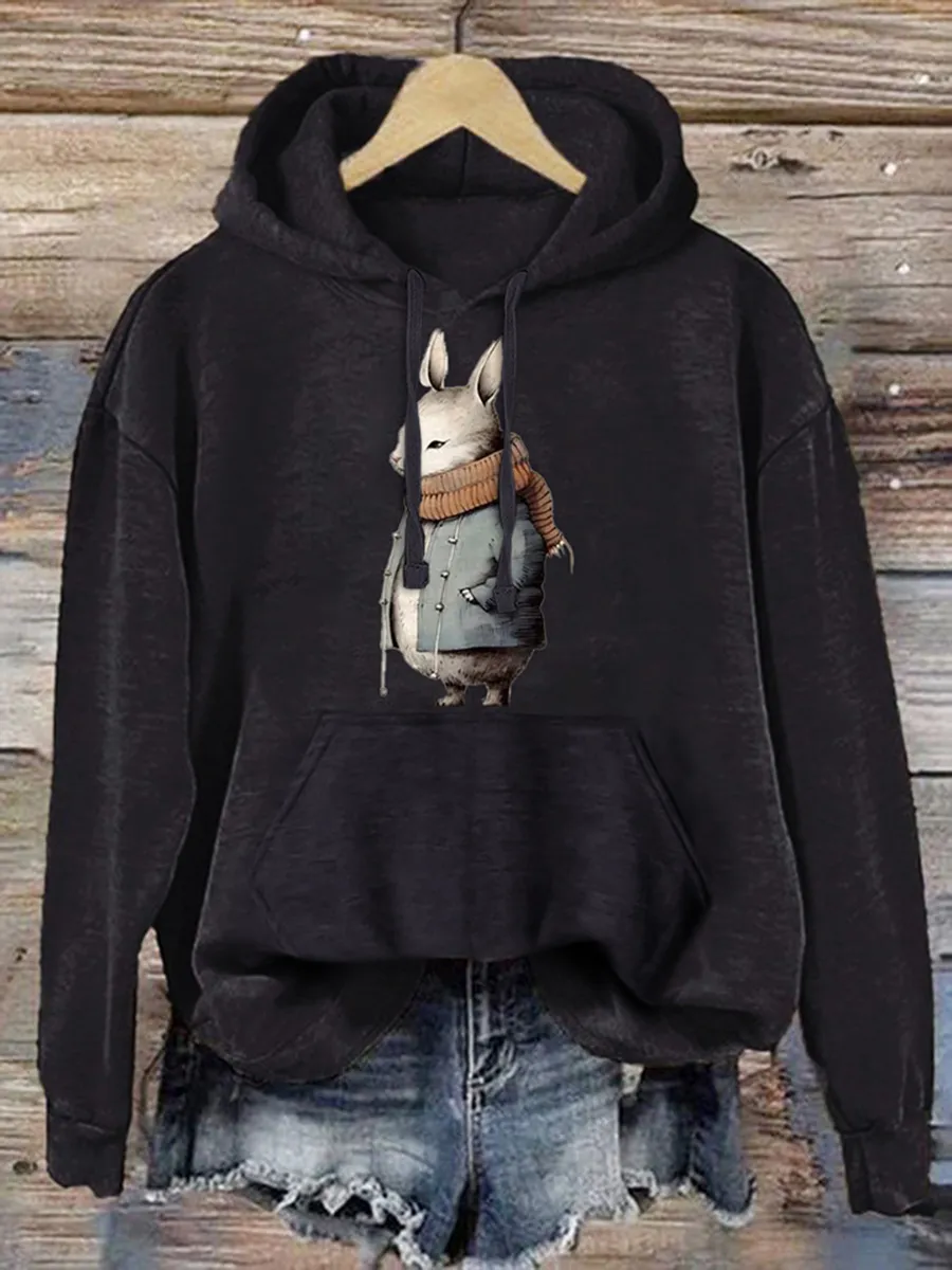 Bunny Print Hoodie