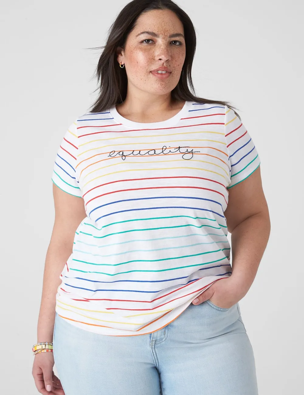 Modern Equality Embroidered Graphic Tee