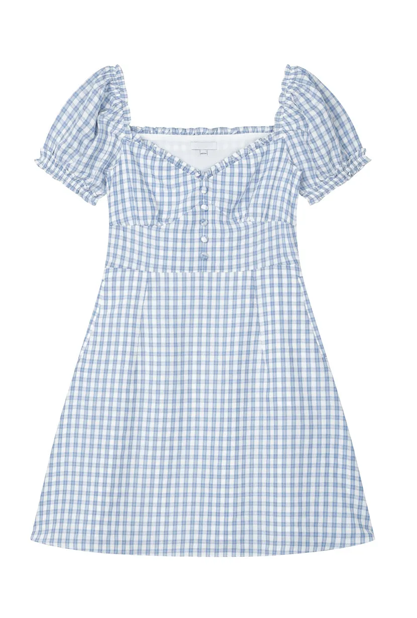 Maisy Dress - Blue Gingham