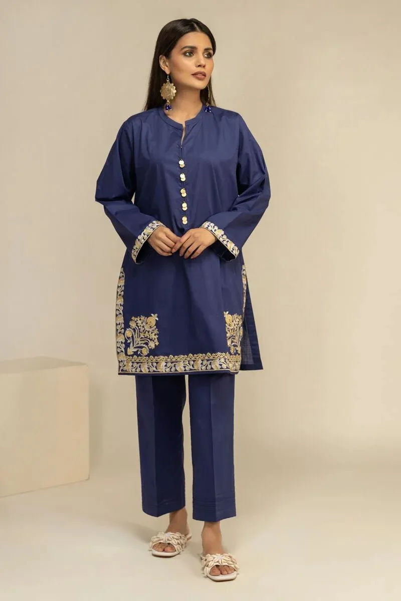 2 Piece | Kurta & Pants | Color Blue