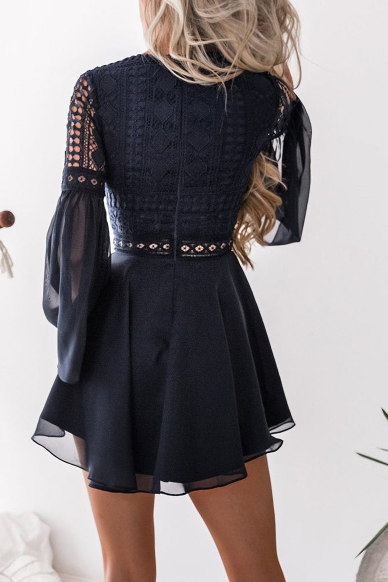 Alyse Dress (Navy) - BEST SELLING