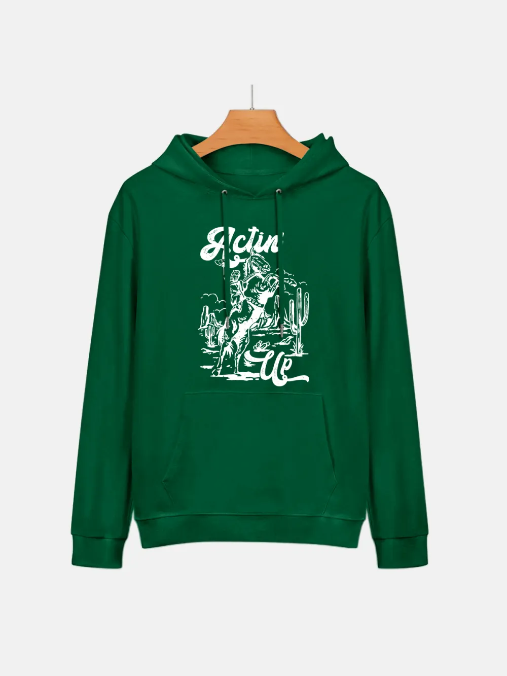 RIDING HORSE PATTERN HOODIE