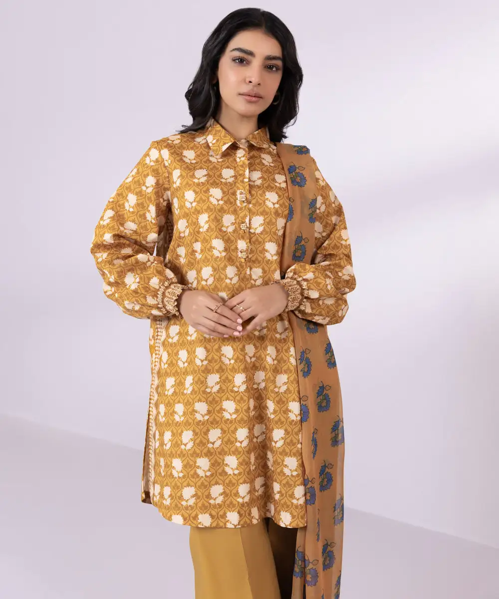 3 Piece - Printed Lawn Suit