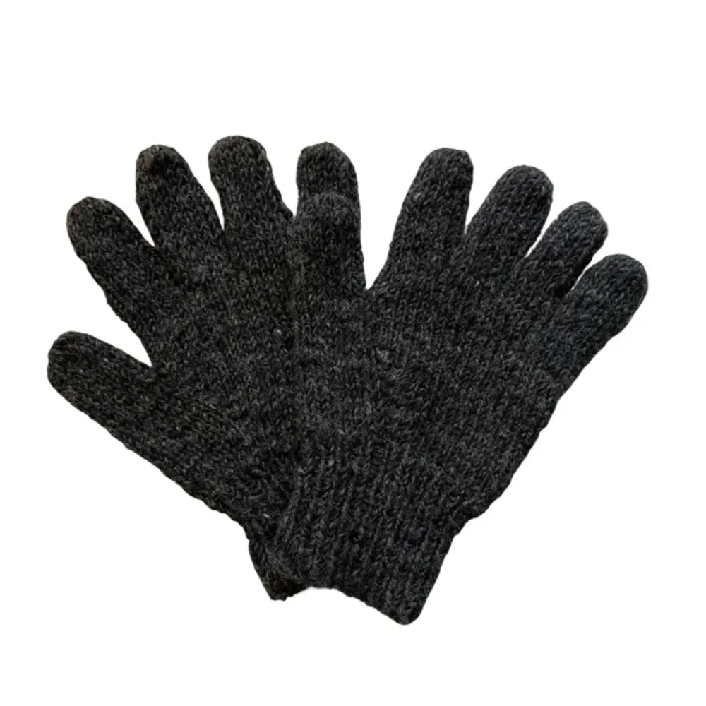 Black Wool Gloves