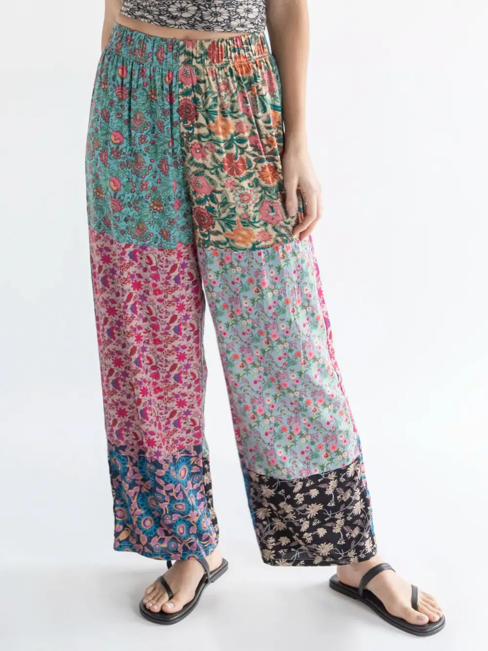 Mimi Wide Leg Pant - Floral Mix