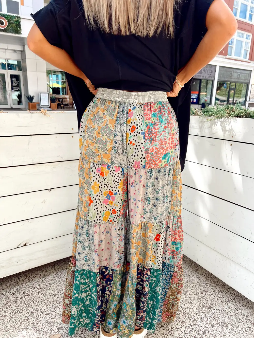 Happiest Here Olive Patchwork Pants