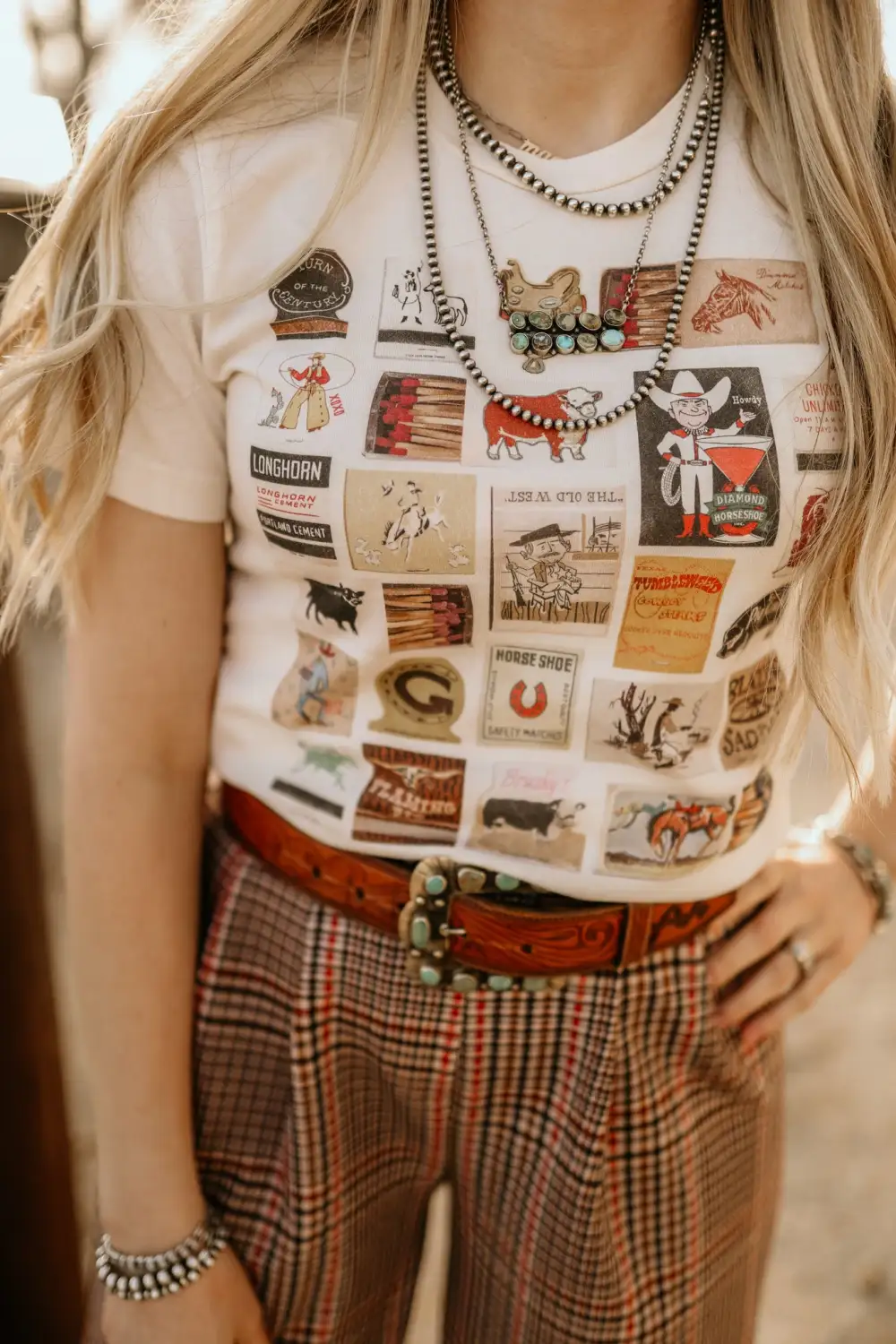 Western Matchbook XOXO Tee