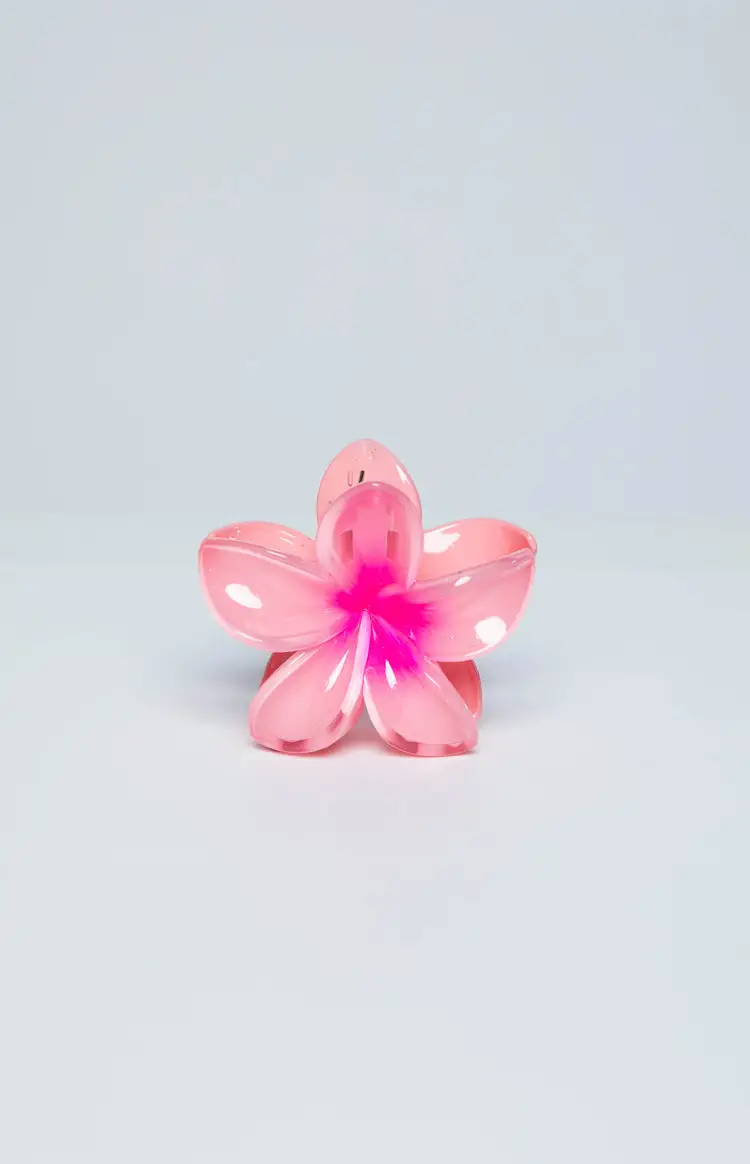 Frangipani Pink Flower Clip