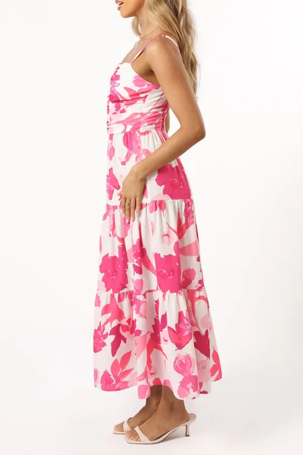 MONIKA MAXI DRESS - PINK FLORAL