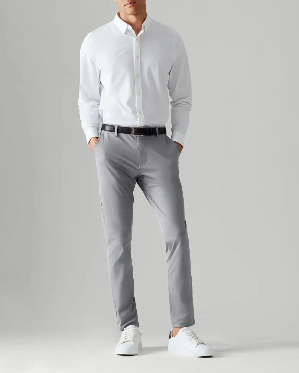 Mens Flex Flat Front Straight Fit Pant