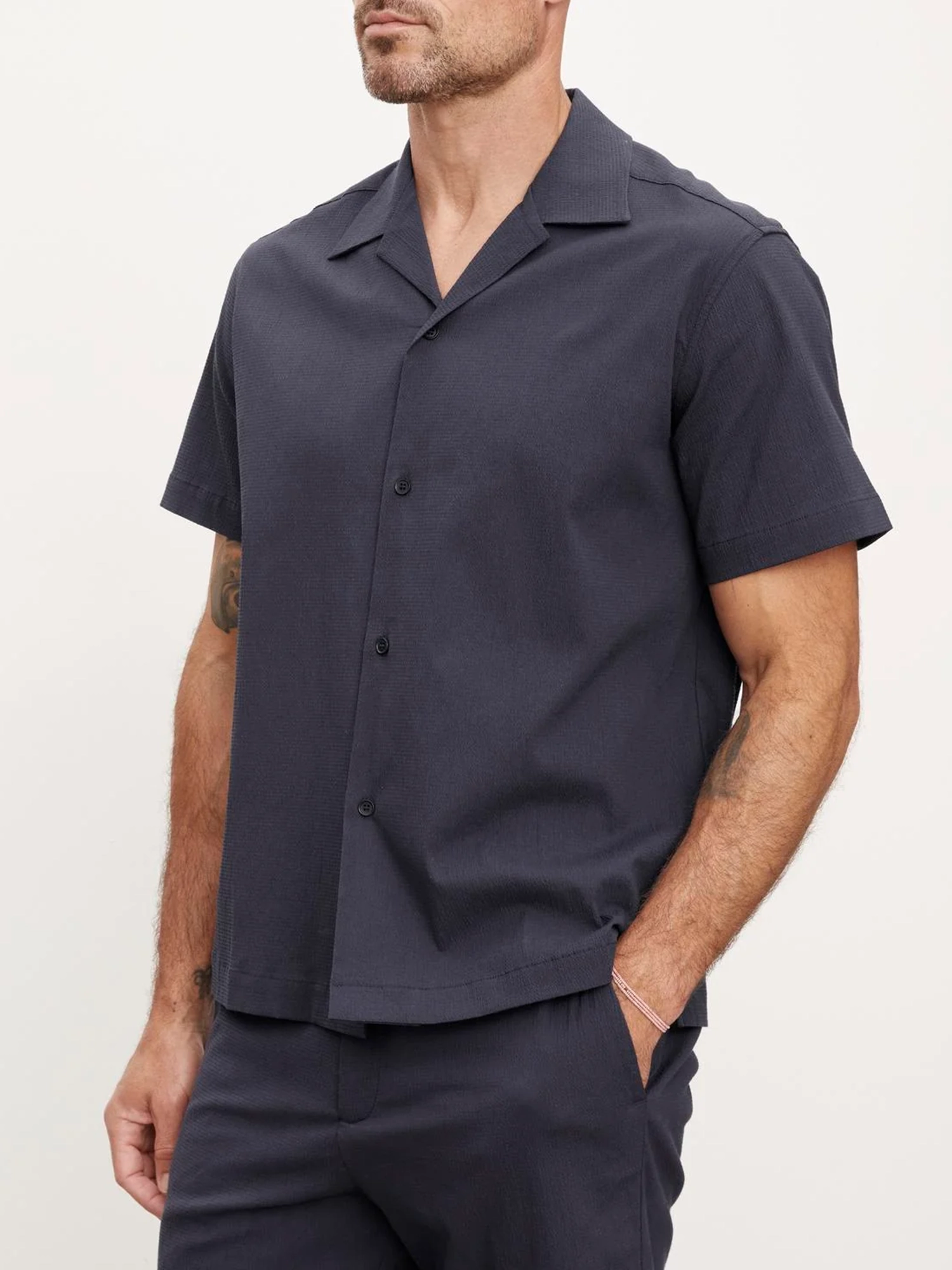 Solid Business Shortt Sleeve Shirts