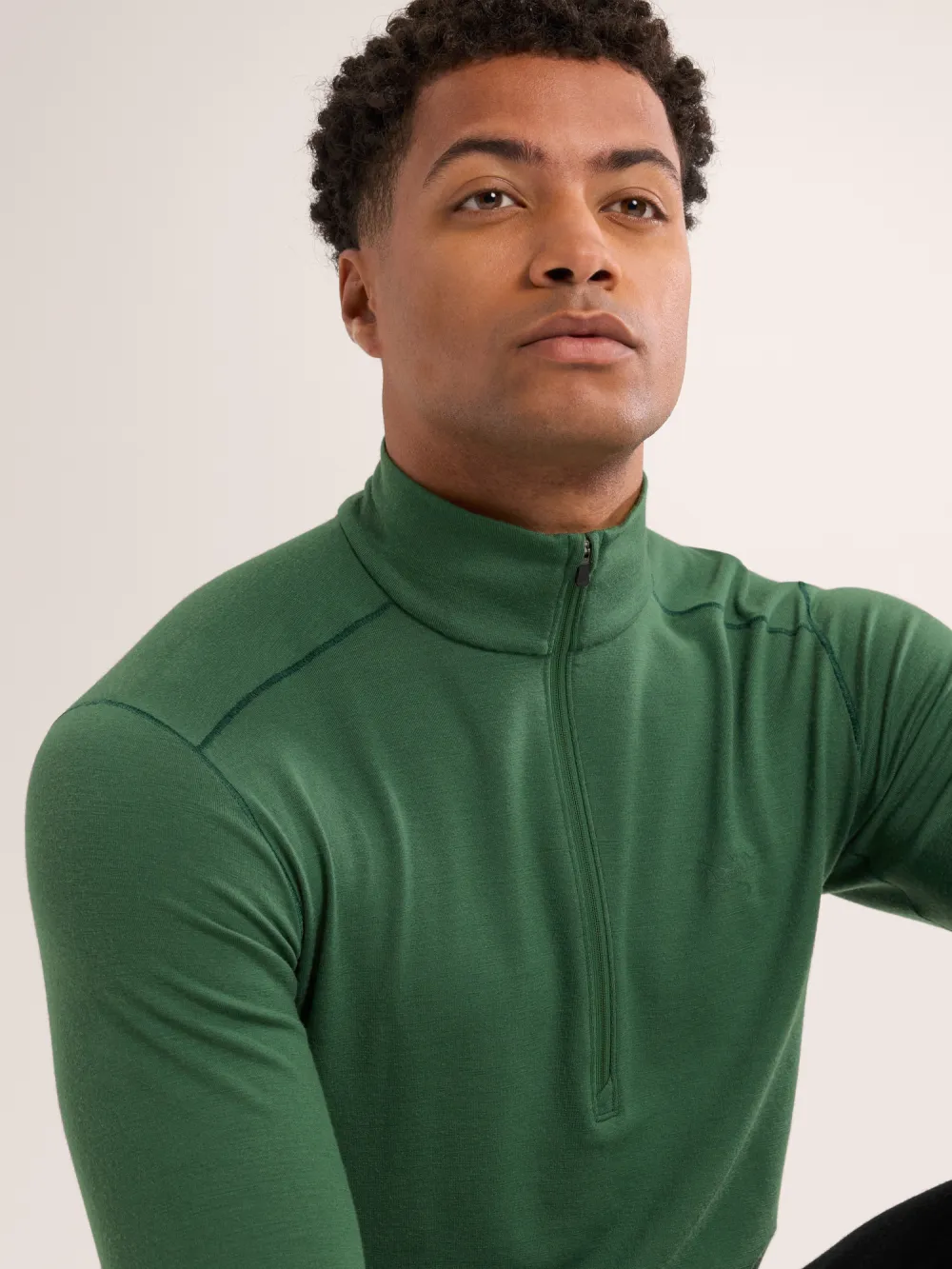 Rho Merino Wool Zip Neck Men's