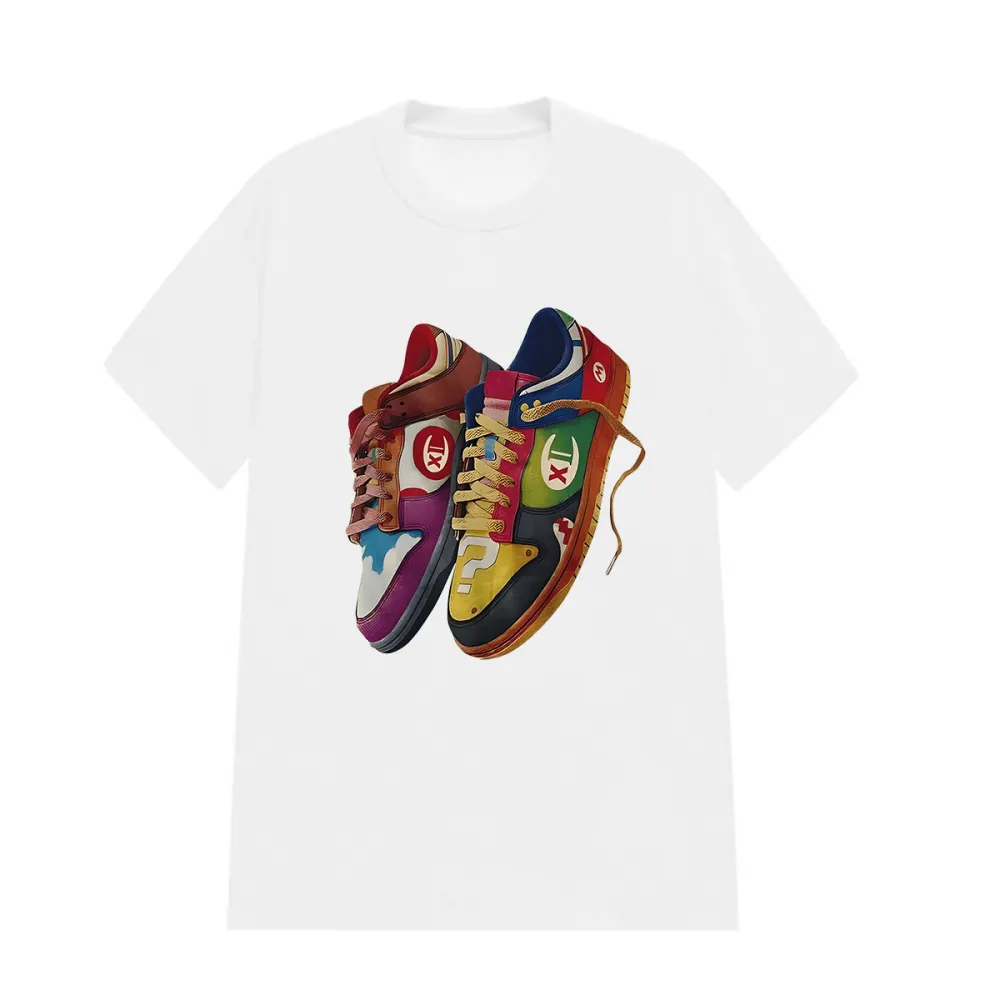 SHOE DESIGNED PATTERN PRINTED TEE