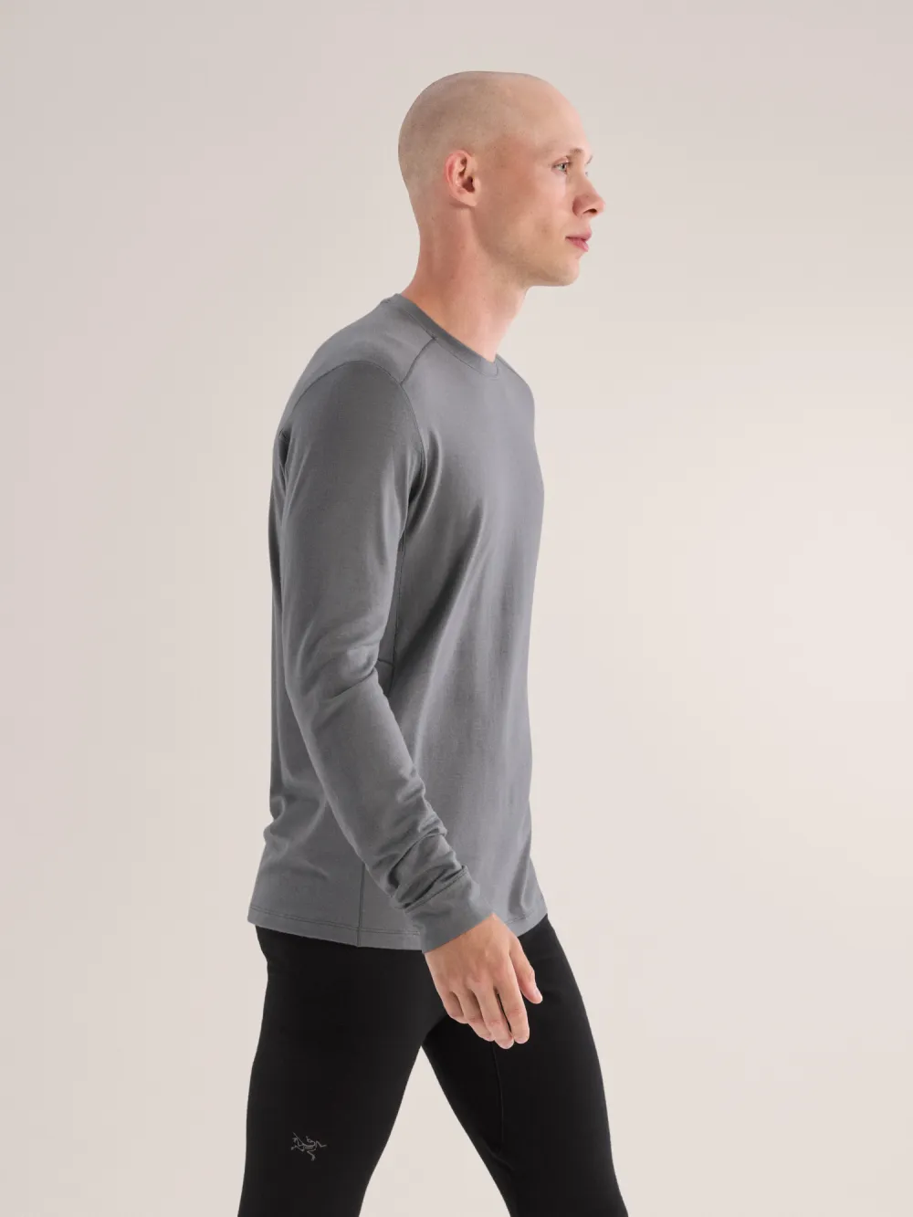 Rho Merino Wool Crew Neck LS Men's