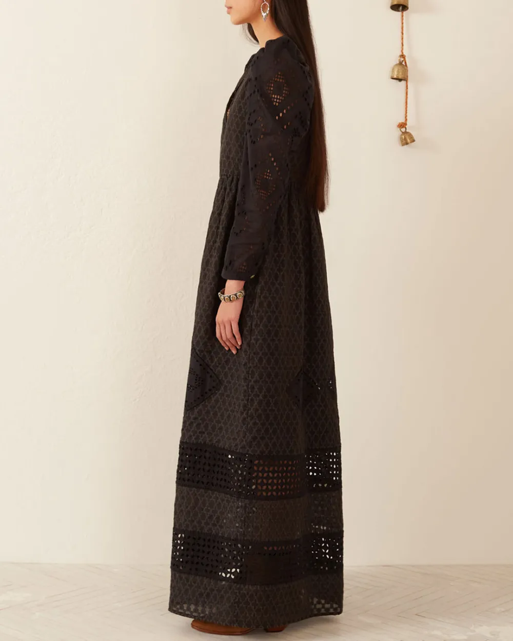 Winifred Black Eyelet Dress