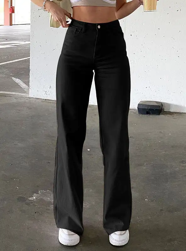 Women Stretch Wide Leg Femme Trousers Pants