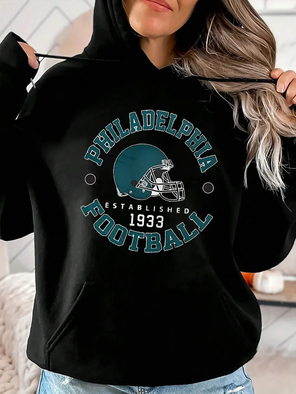 Autumn Vintage Football hoodies