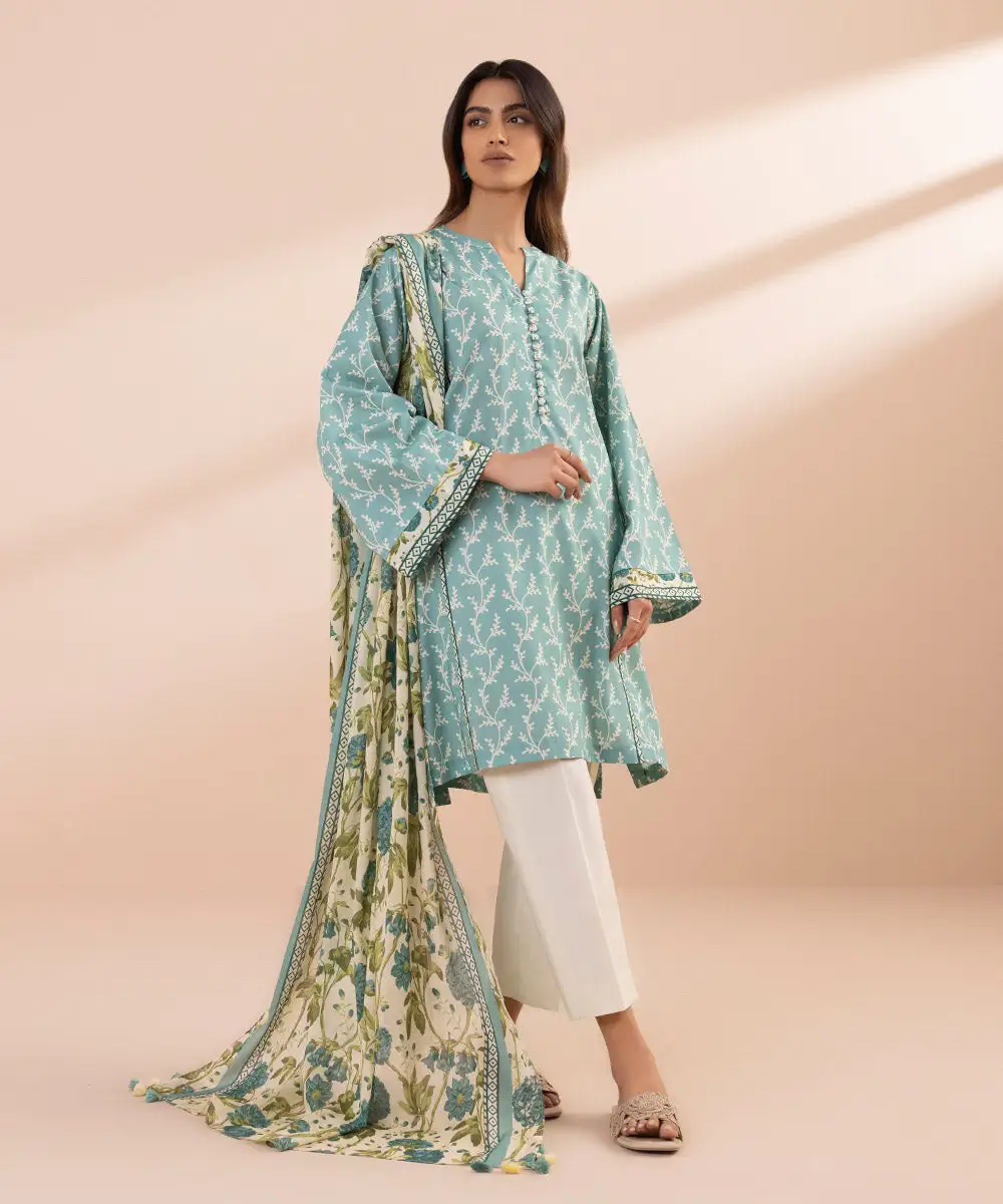 2 Piece - Printed Lawn Suit