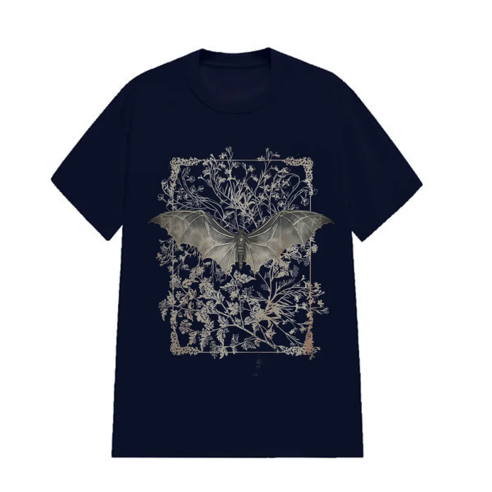 BAT DESIGNED PATTERN PRINTED TEE