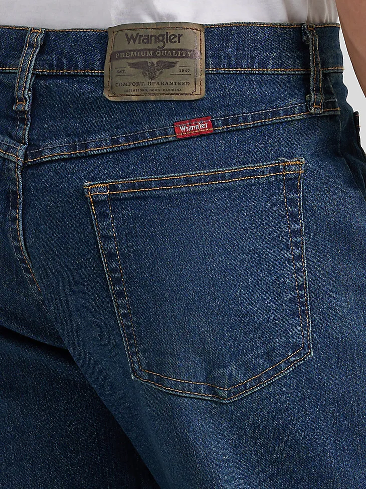 WRANGLER® FIVE STAR PREMIUM DENIM FLEX FOR COMFORT RELAXED FIT JEAN IN STONE