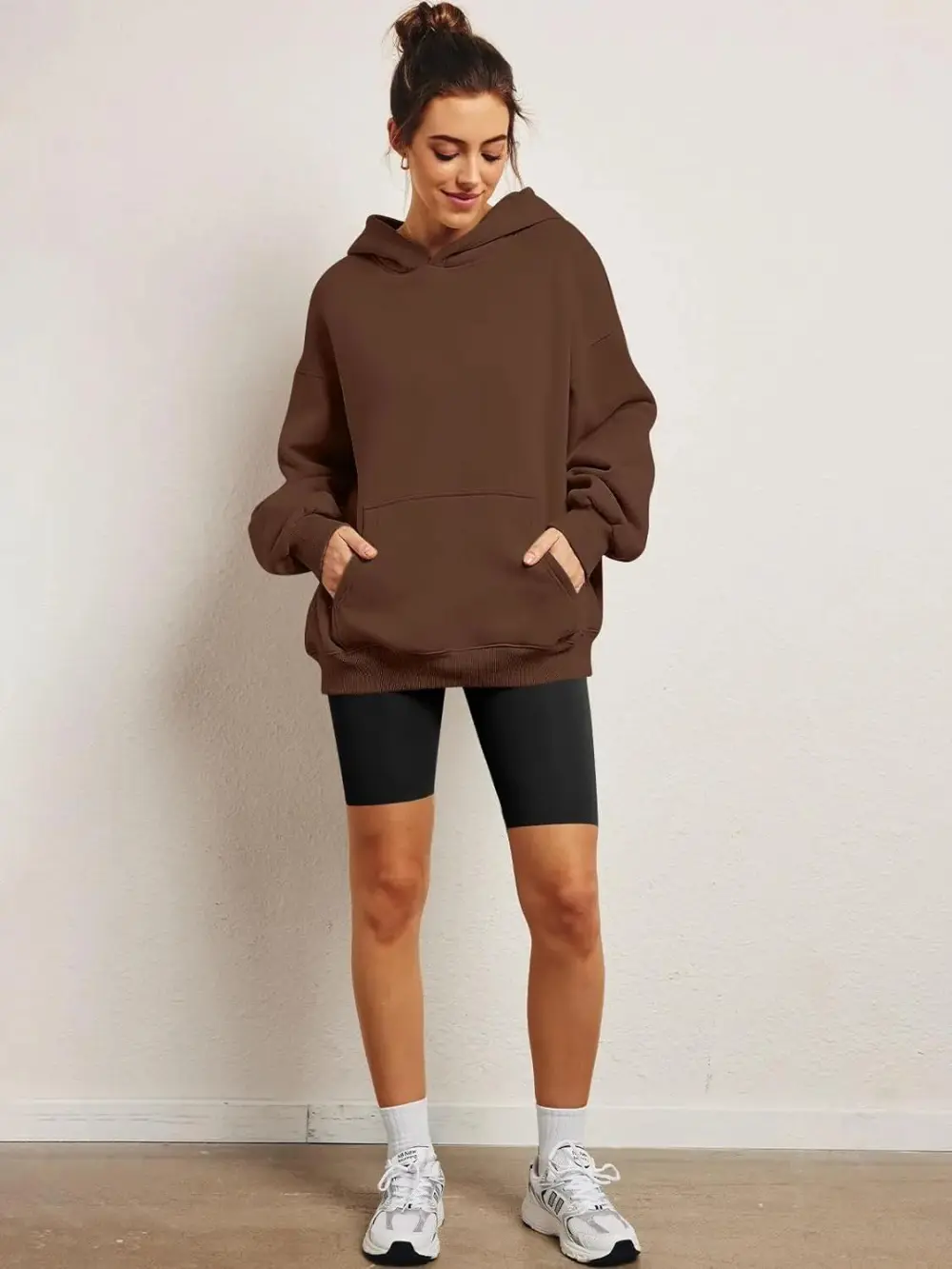 Womens Oversized Hoodies Fleece Sweatshirts Long Sleeve Sweaters Pullover Fall Clothes with Pocket