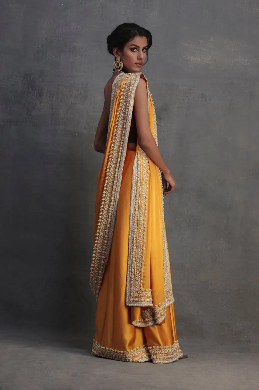 Marigold Saree