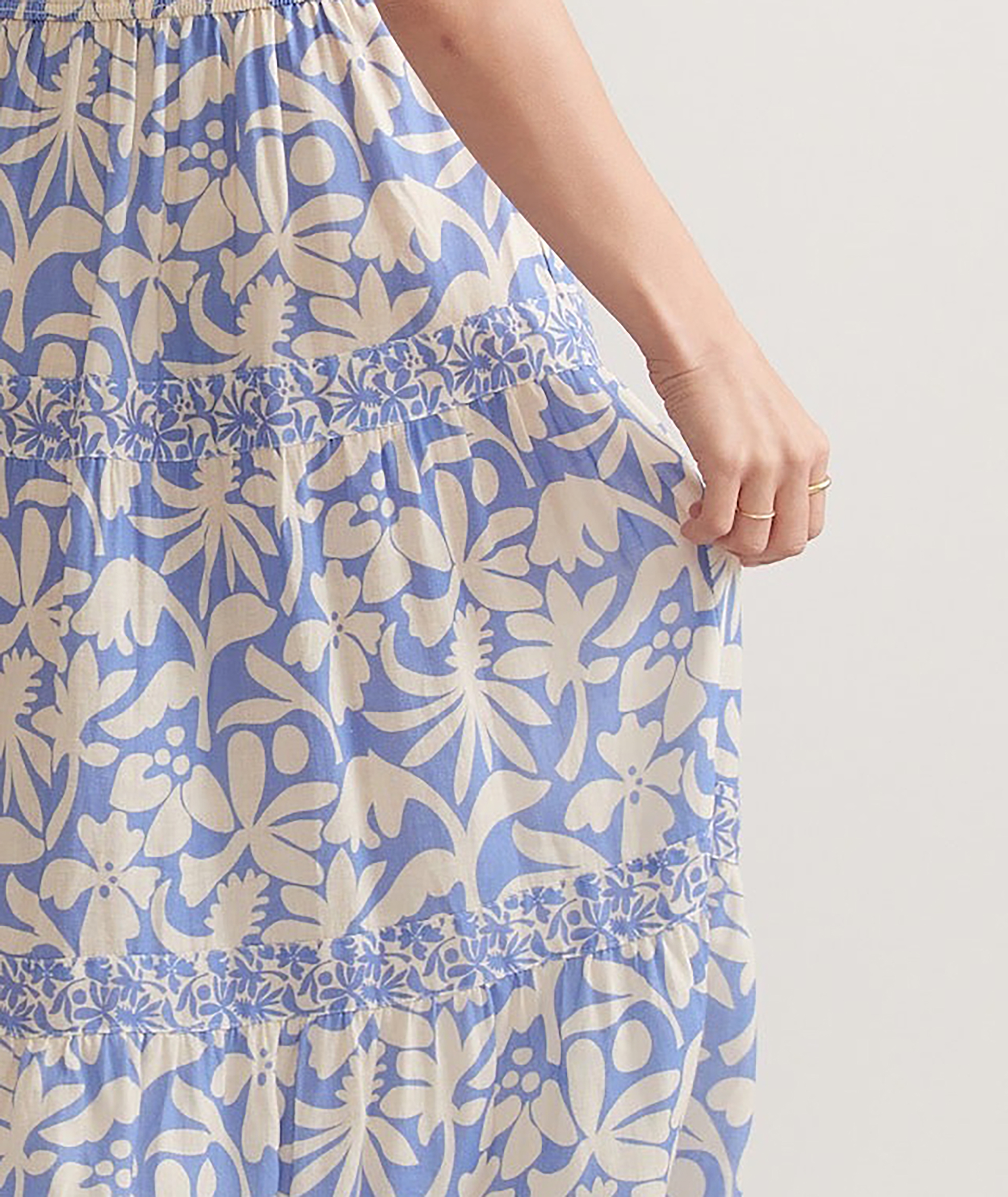 Twilight Blue Flora Maxi Dress