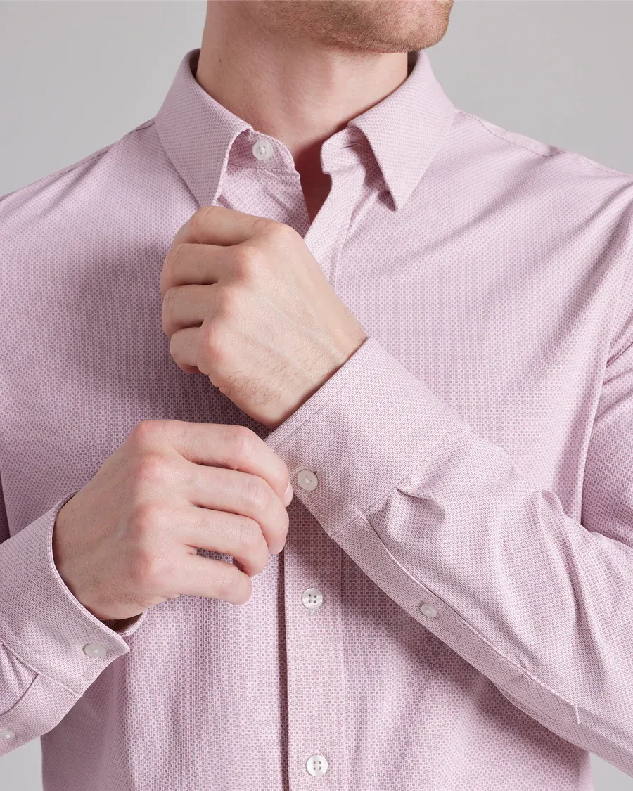 Men's Stretch Slim Fit Long Sleeve Shirts