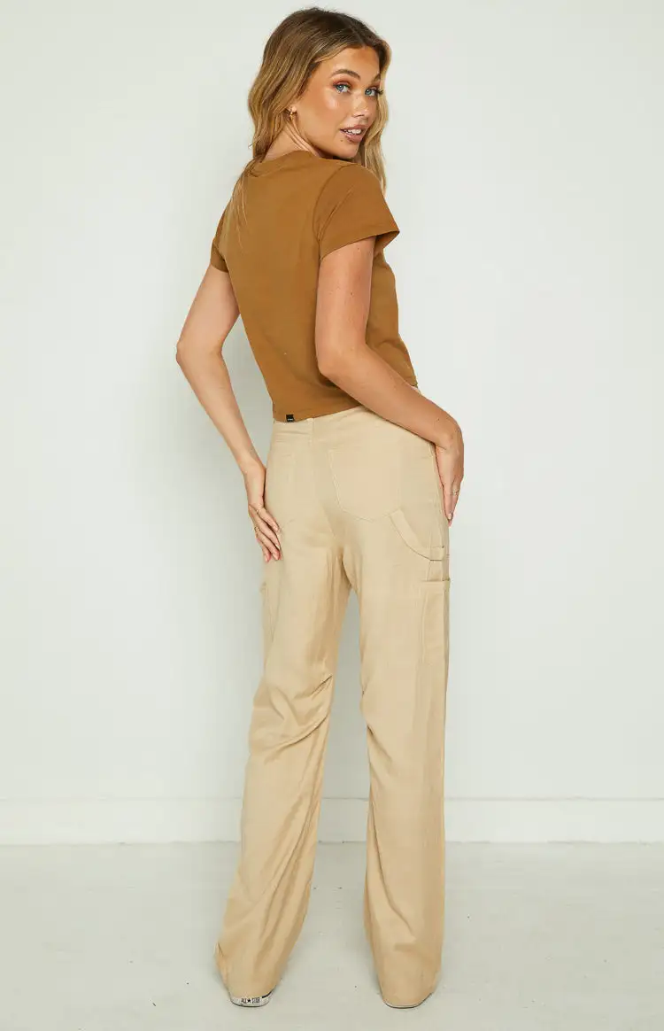 Lioness Miami Vice Wheat Linen Pant