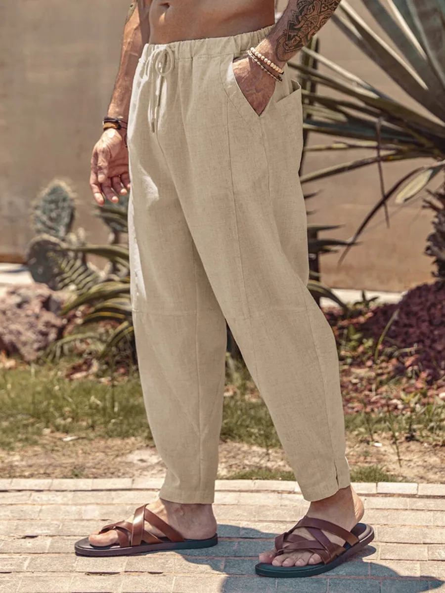 Linen Beach Pants - High Quality Fabric