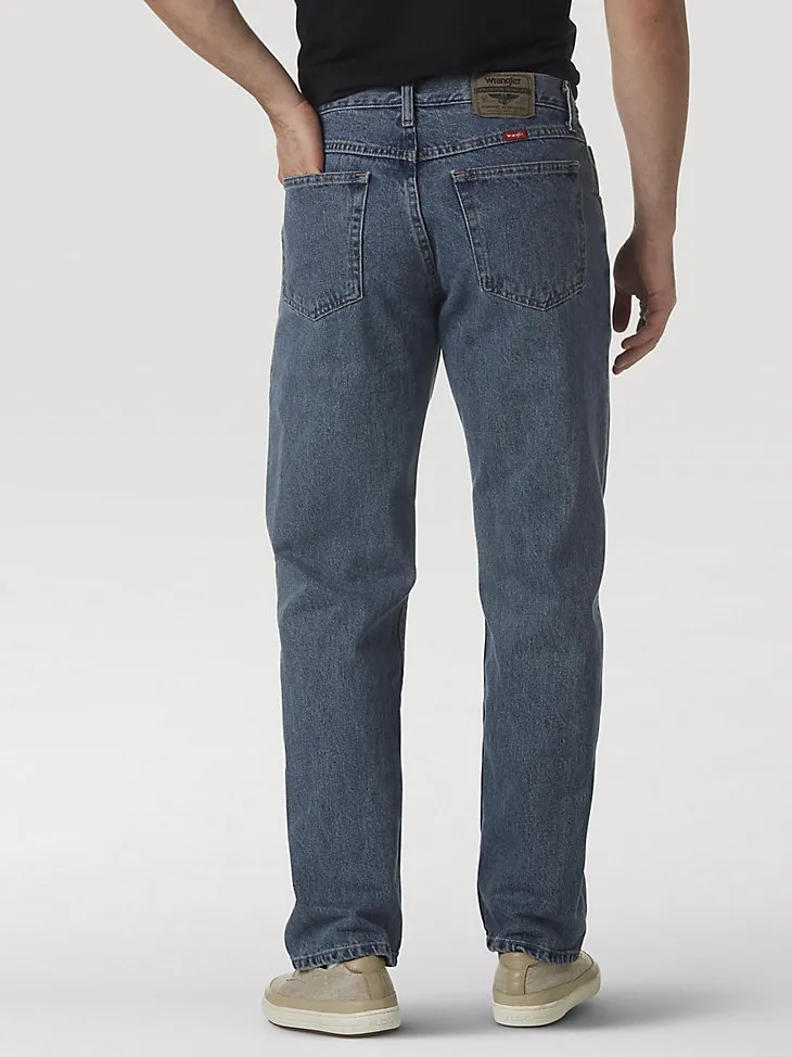 WRANGLER® FIVE STAR PREMIUM DENIM RELAXED FIT JEAN IN STONE BLEACH