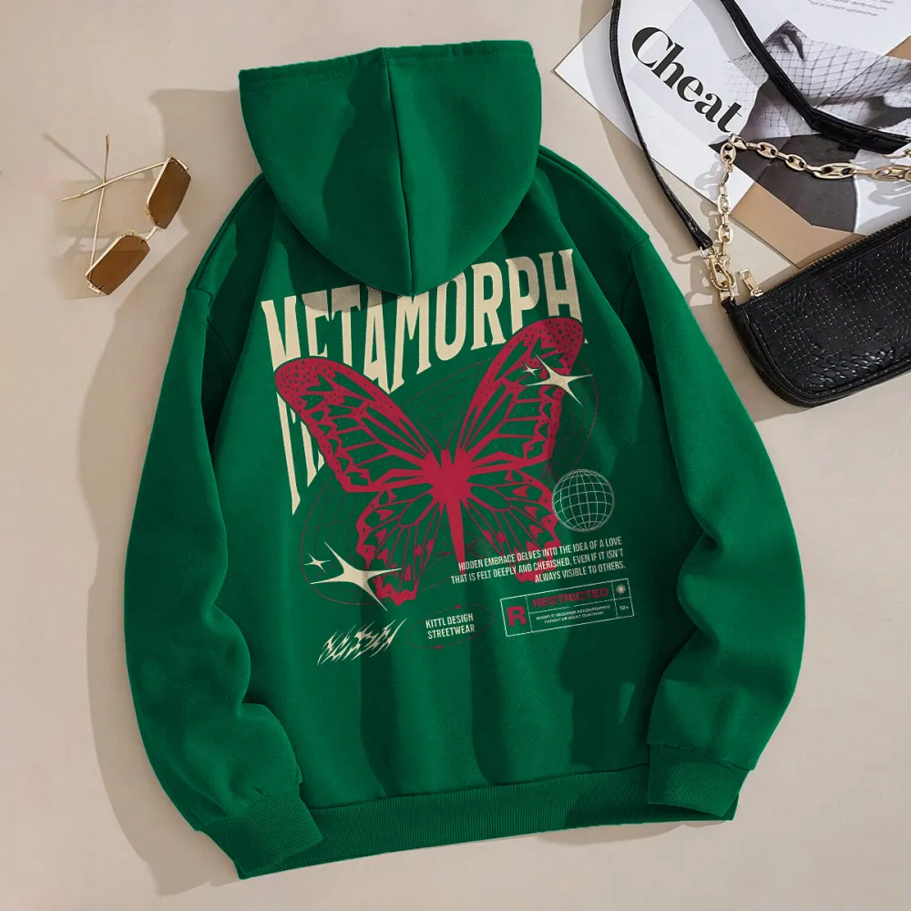 metamorph Butterfly women's fashion hoodie