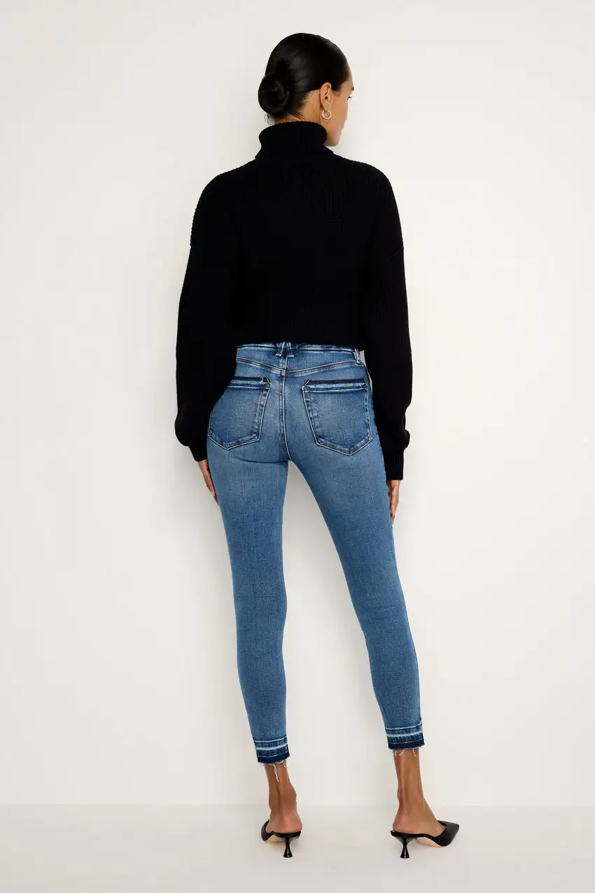 SOFT-TECH GOOD WAIST SKINNY CROPPED JEANS