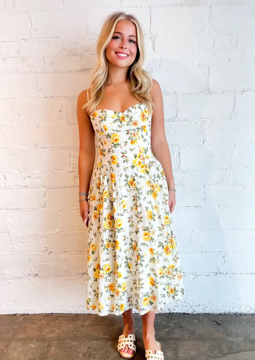 Lemon Tart Midi Dress