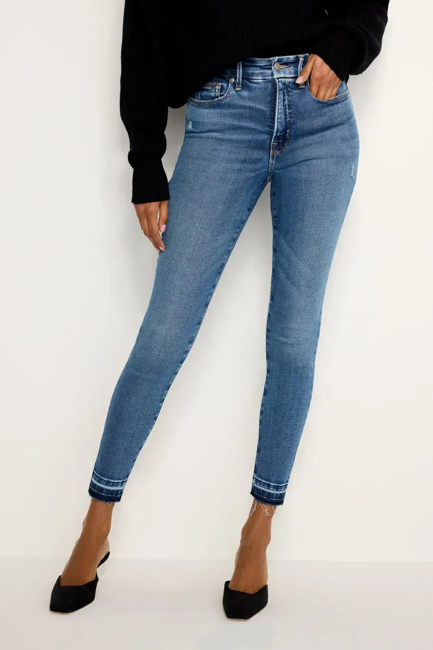 SOFT-TECH GOOD WAIST SKINNY CROPPED JEANS