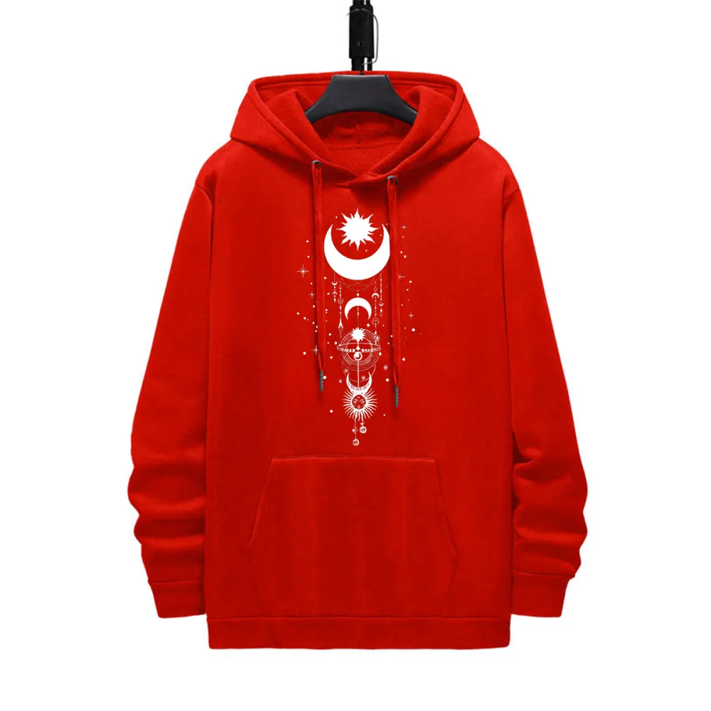 THE MOON PATTERN PRINTED HOODIE