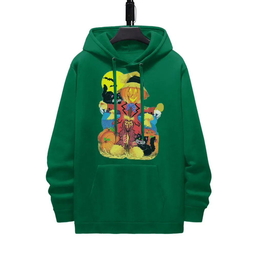 Scarecrow and Cat Halloween Hoodie