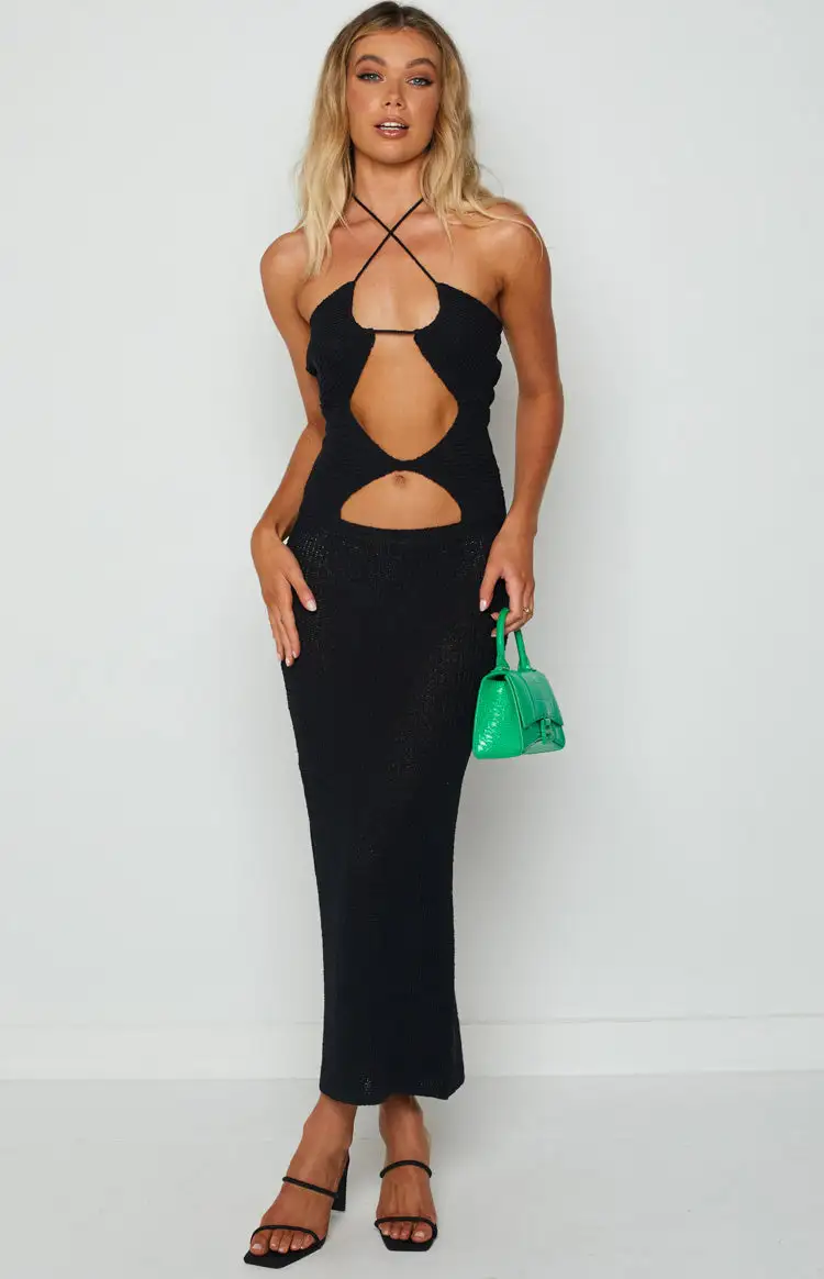 Renata Black Cut Out Dress