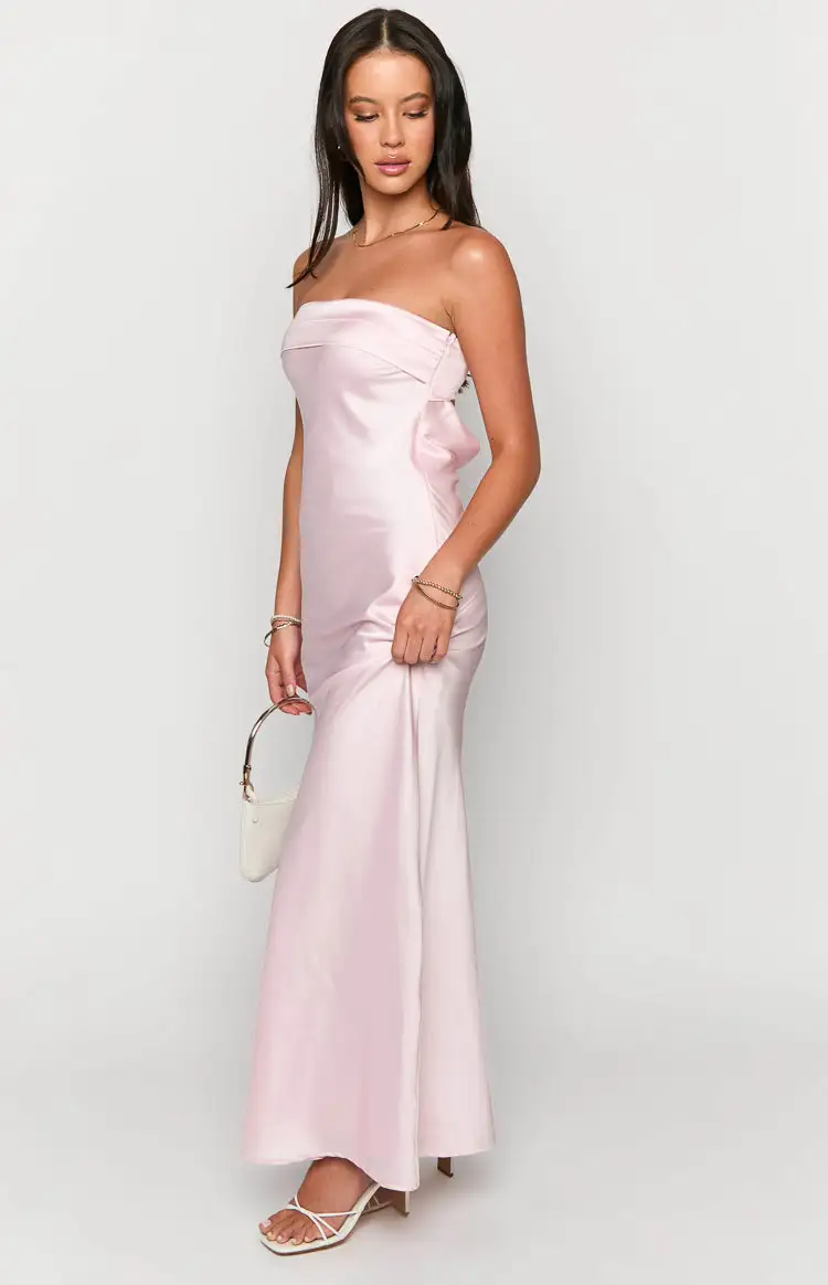 Maiah Light Pink Maxi Dress