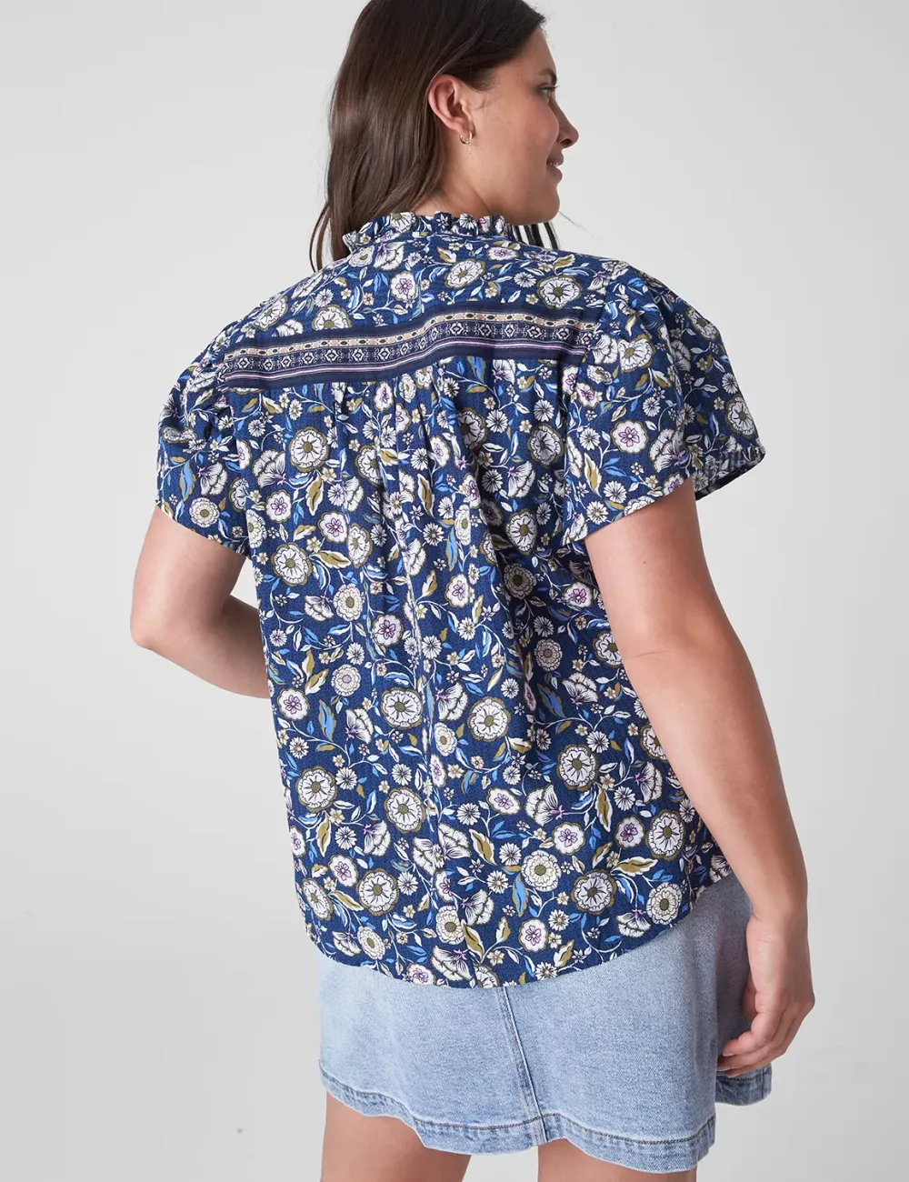 Short-Sleeve Double-Tie Top