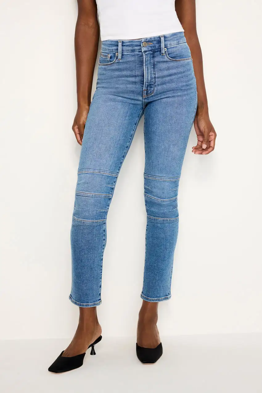 GOOD CLASSIC SLIM STRAIGHT MOTO JEANS