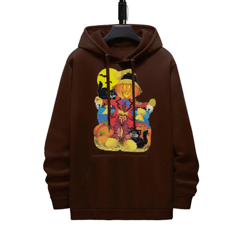 Scarecrow and Cat Halloween Hoodie