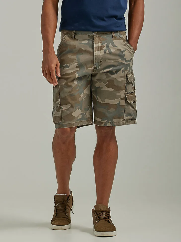 WRANGLER® MEN'S FIVE STAR PREMIUM STACKED CARGO SHORT IN TWILL